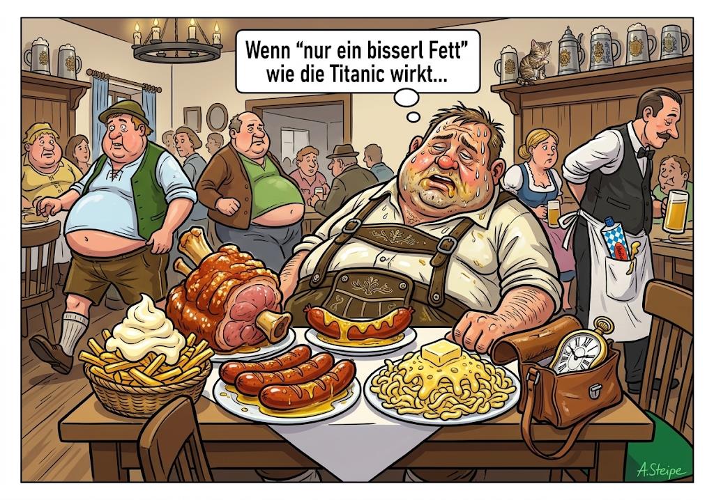 Wenn nur ein bisserl Fett wie die Titanic wirkt