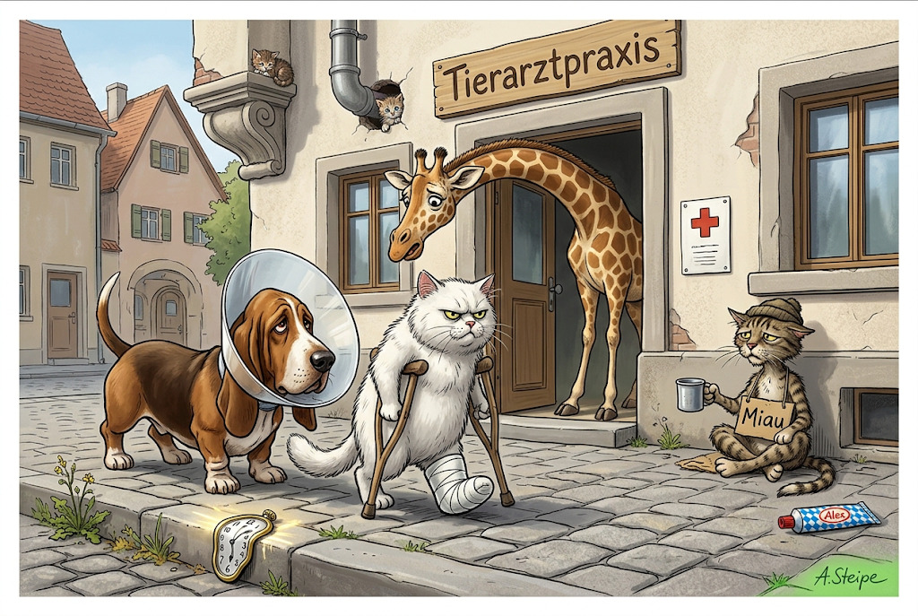 Tierarztpraxis Karikatur