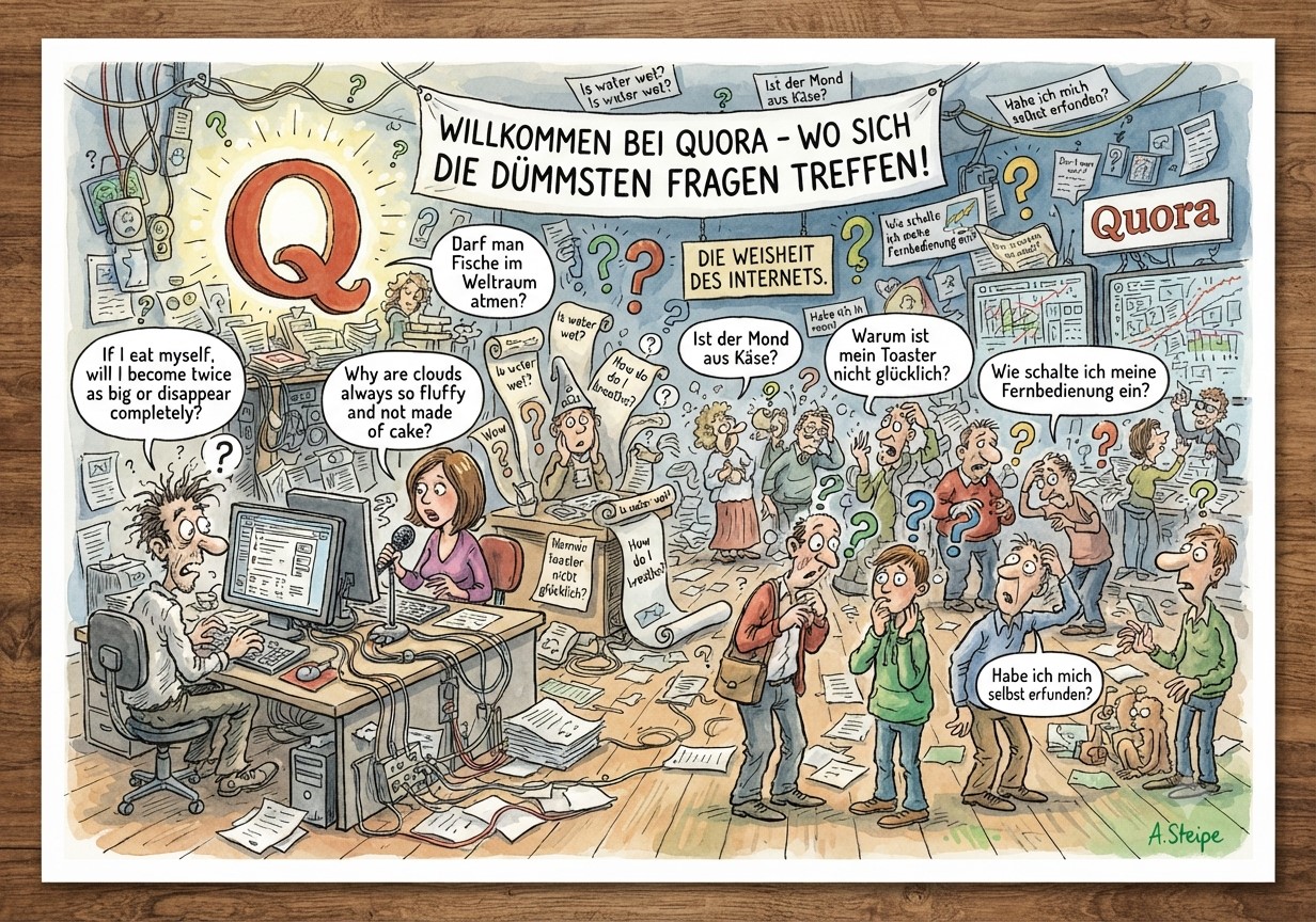 Willkommen bei Quora - Wo sich die dümmsten Fragen treffen