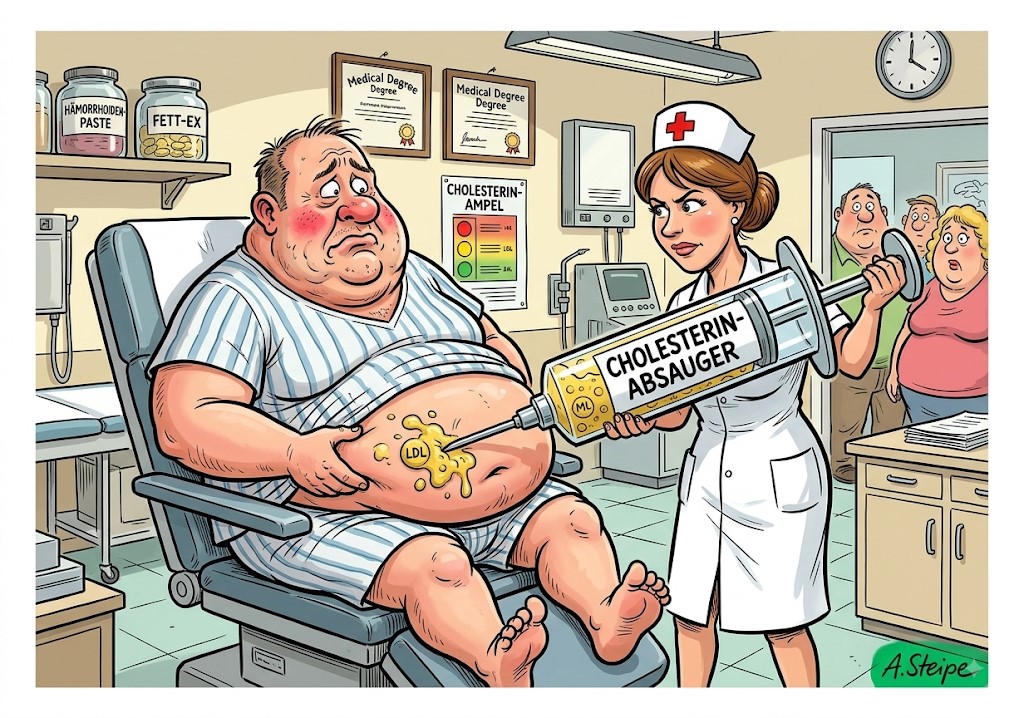 Cholesterin-Absauger im Behandlungszimmer