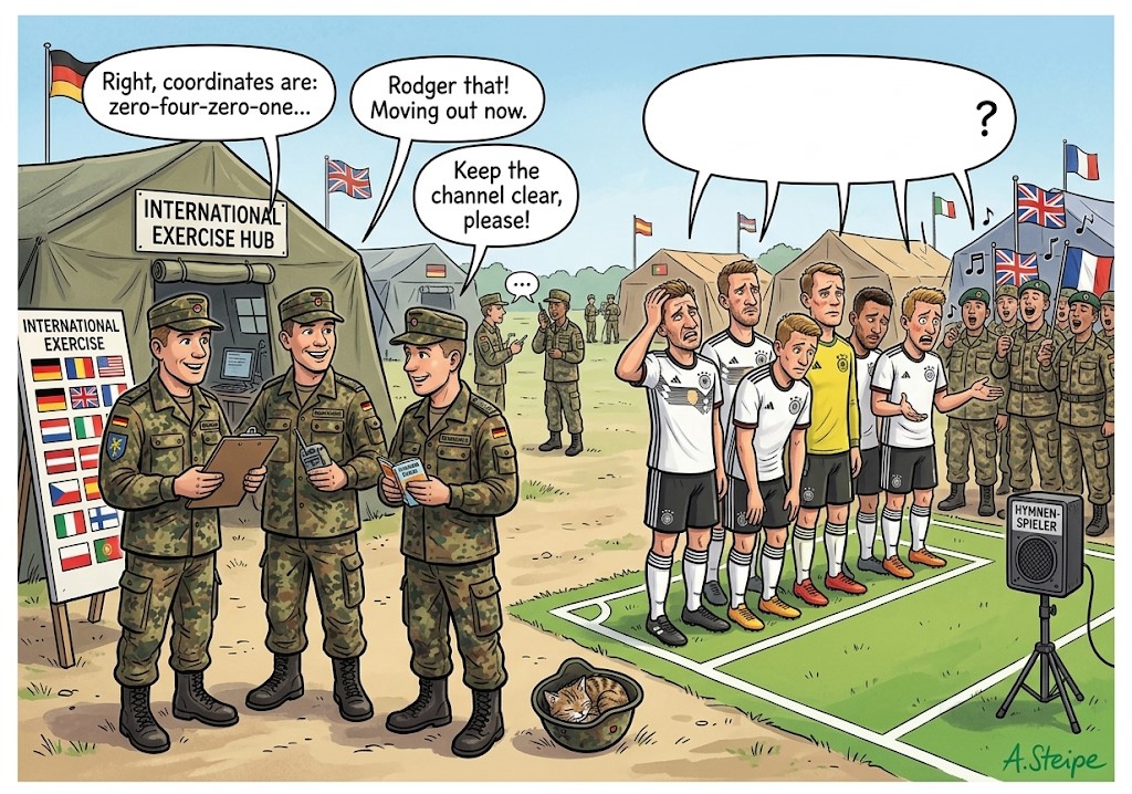 NATO Manöver und Nationalmannschaft