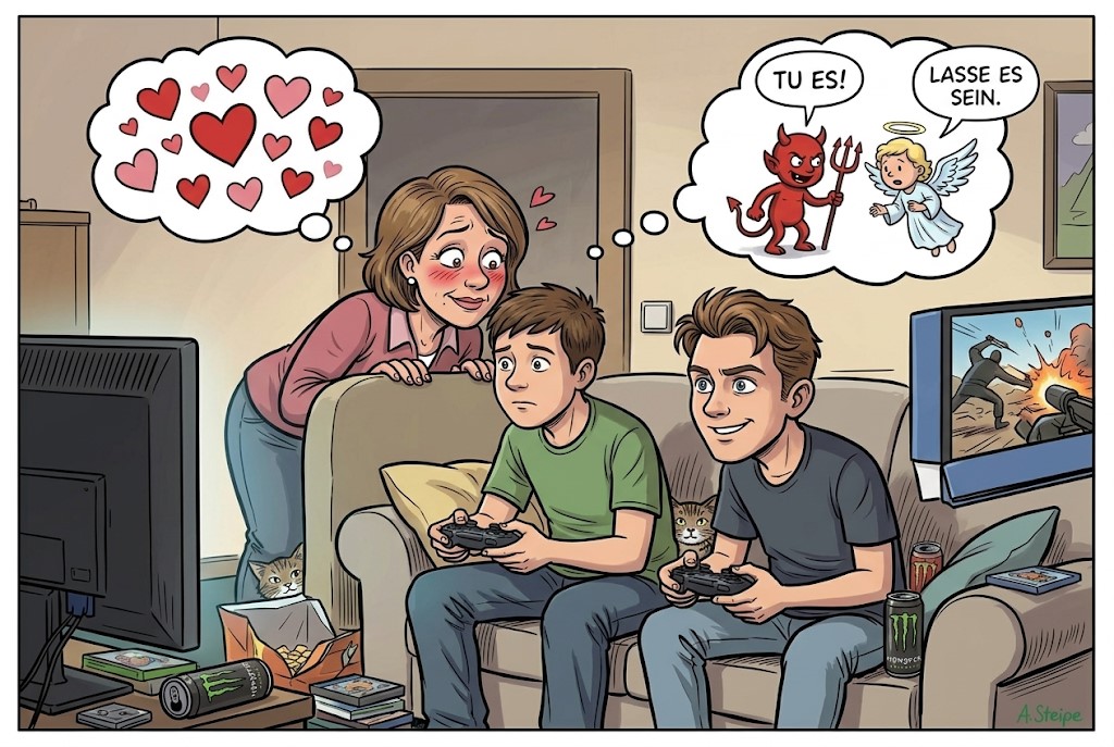 Gedankenspiel und Gewissenskonflikt beim Gaming