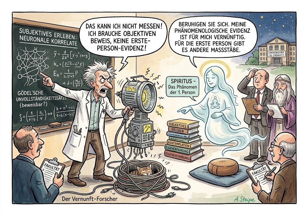 Wissenschaftler verlangt objektive Beweise von meditierender Erscheinung