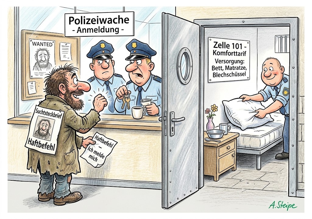 Wenn ich per Haftbefehl gesucht werde