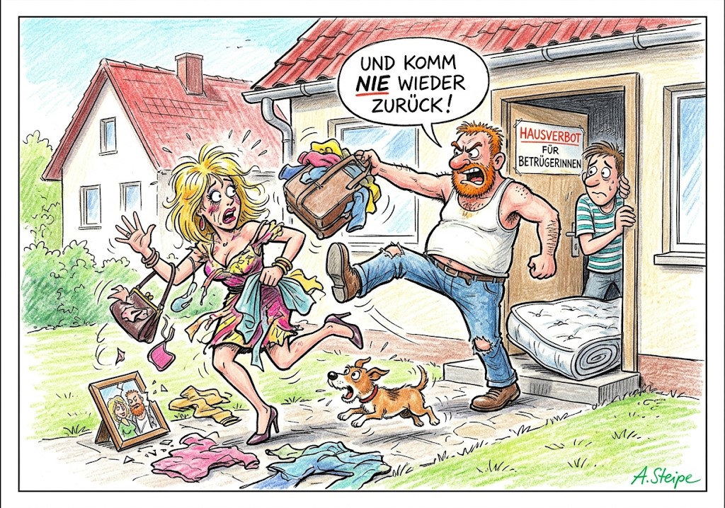 Und komm nie wieder zurück!