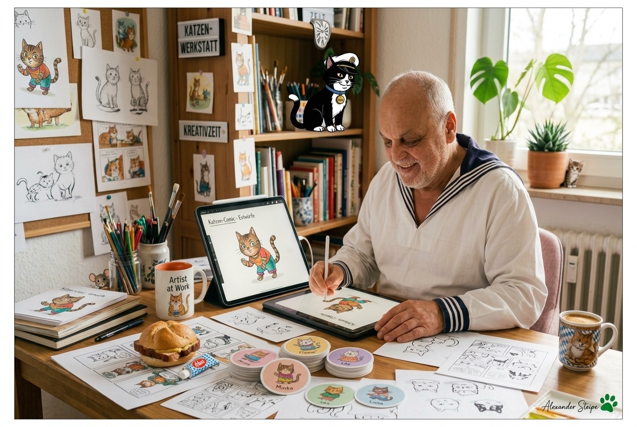 Alexander Steipe im Atelier
